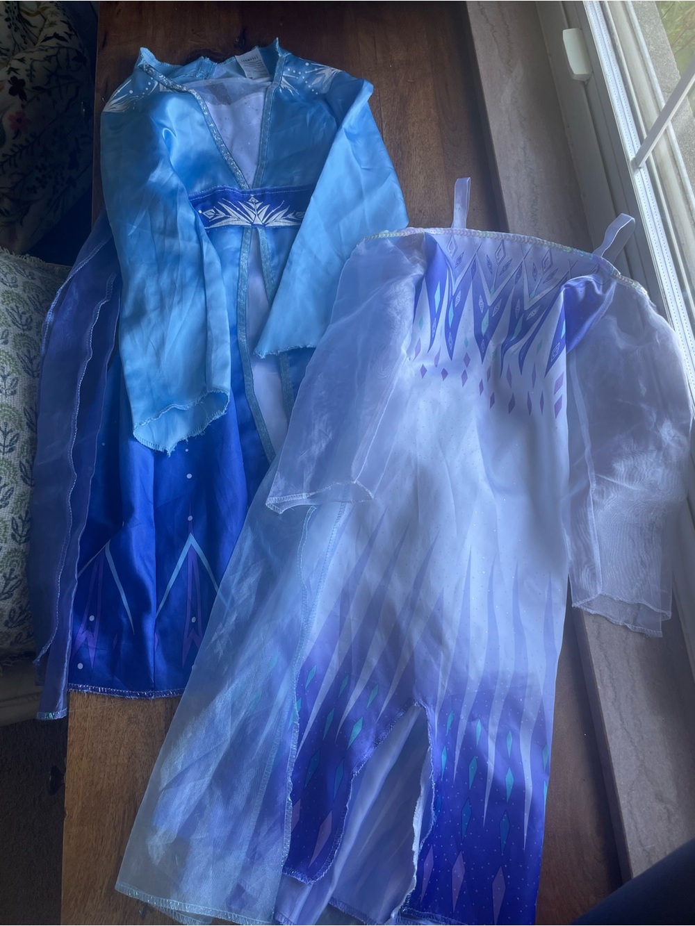 Disney Elsa Girls Costume Dresses Set of 2